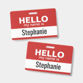 Hallo, mein Name ist - personalisiert Ausweis (Vorder- & Rückseite)