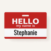 Hallo, mein Name ist - personalisiert Ausweis (Rückseite)