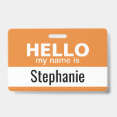 Hallo, mein Name ist - personalisiert Ausweis (Rückseite)