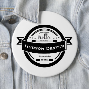 Hallo Mein Name ist Personalisiert Button