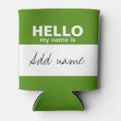 Hallo, mein Name ist - personalisiert Dosenkühler (Vorderseite)