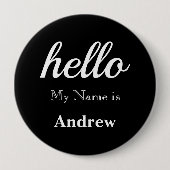 Hallo Mein Name ist Personalisiert Jede benutzerde Button (Vorderseite)