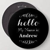 Hallo Mein Name ist Personalisiert Jede benutzerde Button (Vorne & Hinten)