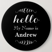 Hallo Mein Name ist Personalisiert Jede benutzerde Button (Vorderseite)