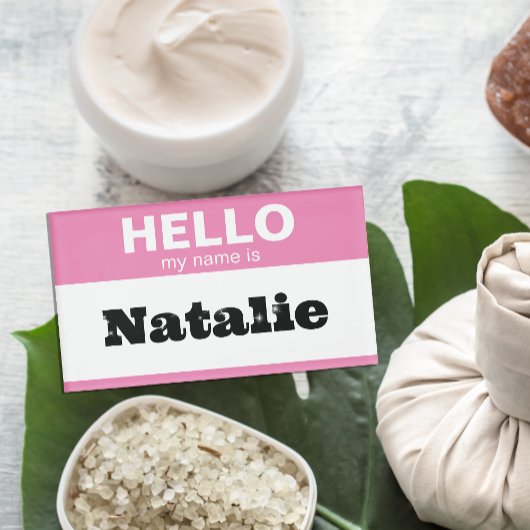 Hallo mein Name ist Personalisiert moderne Baby Ma Namenschild