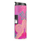 Hallo Mein Name ist Pink Playful Girl Ästhetik Thermosbecher (Nach rechts gedreht)