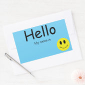 Hallo, mein Name ist Rechteckiger Aufkleber (Umschlag)