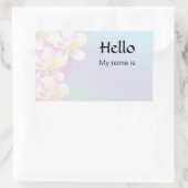 Hallo, mein Name ist Rechteckiger Aufkleber (Tasche)