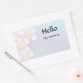 Hallo, mein Name ist Rechteckiger Aufkleber (Umschlag)