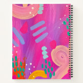 Hallo mein Name ist rosa Abstrakte ästhetische Not Notizblock (Rückseite)