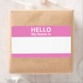 Hallo Mein Name ist Rosa und Weiß Name Markierunge (Insitu)