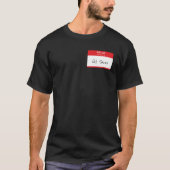 Hallo Mein Name ist Rude oder Funny Red Customizab T-Shirt (Vorderseite)