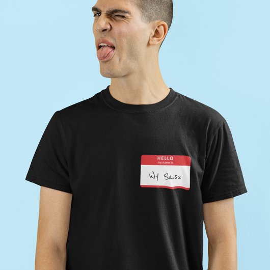 Hallo Mein Name ist Rude oder Funny Red Customizab T-Shirt