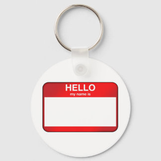 Hallo, mein Name ist... Schlüsselanhänger