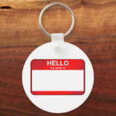 Hallo, mein Name ist... Schlüsselanhänger (Vorderseite)