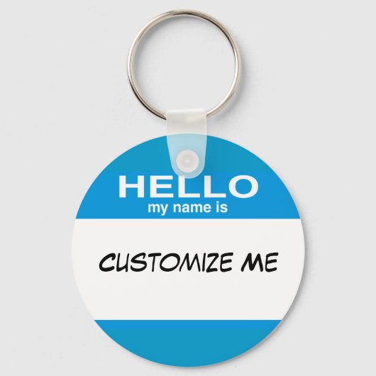 Hallo mein Name ist ... Schlüsselanhänger (Vorderseite)