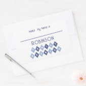 Hallo Mein Name ist Schreiben in Identifizierungst Rechteckiger Aufkleber (Umschlag)