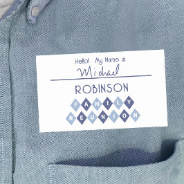 Hallo Mein Name ist Schreiben in Identifizierungst Rechteckiger Aufkleber