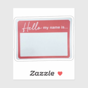 Hallo mein Name ist Sticker