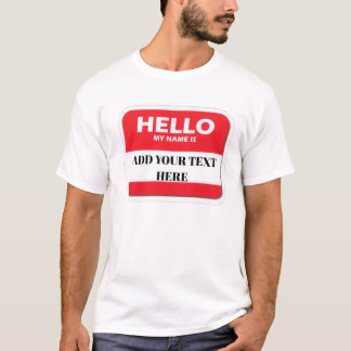 Hallo, mein Name ist T-Shirt