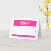 Hallo, mein Name ist Tag Karte (Gelbe Blume)