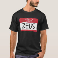 Hallo, mein Name ist Zeus Funny Griechischer Gott