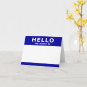 Hallo, mein Name Karte (Gelbe Blume)