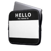 Hallo, mein Name Laptopschutzhülle (Vorderseite Links)