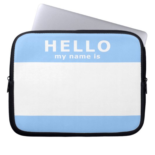 Hallo, mein Name Laptopschutzhülle (Vorderseite)