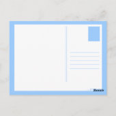 Hallo, mein Name Postkarte (Rückseite)