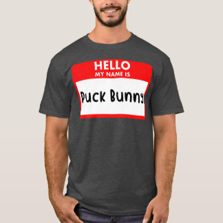 Hallo mein Name Puck Bunny Ice Hockey Graphic Nove T-Shirt