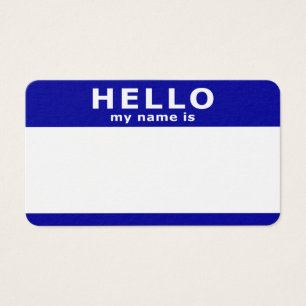 Hallo mein Name Tag