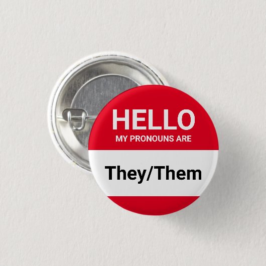 Hallo meine Aussprache sind rot benutzerdefinierte Button (Vorne & Hinten)