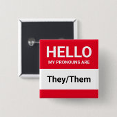 Hallo, meine Aussprache sind rot weiß. Button (Vorne & Hinten)