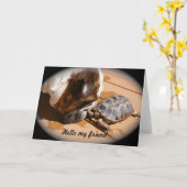 Hallo meine Freundschaftskarte Karte (Gelbe Blume)