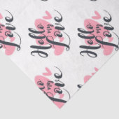 Hallo Meine Liebe mit dem Hearts Tissue Paper Seidenpapier (Ausschnitt)