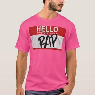 Hallo Meine Lieblingsmusik ist Rap, Funny Name Tag T-Shirt