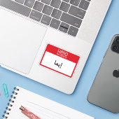 Hallo Meine Namen sind in arabischer Version Aufkleber (Laptop mit iPhone)