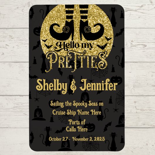Hallo, meine Pretties Halloween Cruise Door Magnet