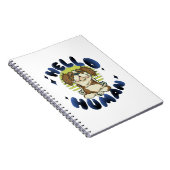 Hallo Mensch Heilende Yoga Hund Notizblock (Rechte Seite)