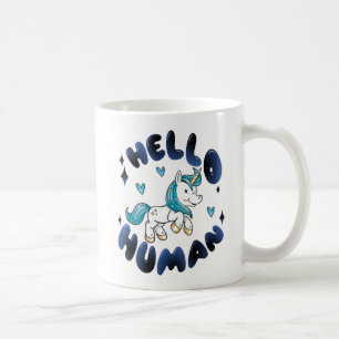 Hallo Mensch Lieblich Unicorn Kaffeetasse