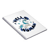 Hallo Mensch Lieblich Unicorn Notizblock (Rechte Seite)