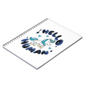 Hallo Mensch Lieblich Unicorn Notizblock (Linke Seite)