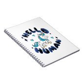 Hallo Mensch Lieblich Unicorn Notizblock (Rechte Seite)