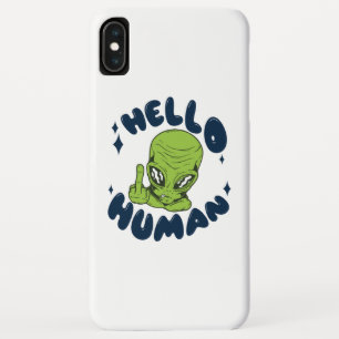 Hallo Mensch lustiger Außerirdischer Case-Mate iPhone Hülle