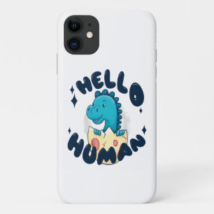 Hallo Mensch lustiger Dinosaurier Case-Mate iPhone Hülle