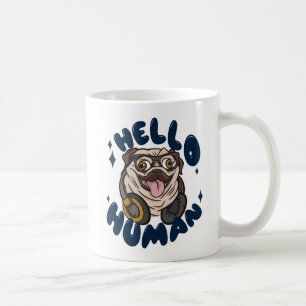 Hallo Mensch Süßer Hund Kaffeetasse