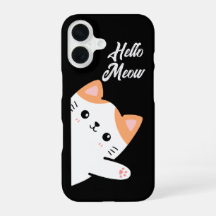Hallo Meow Katze iPhone 16 Hülle