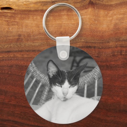 Hallo, Meow.. Schlüsselanhänger (Rückseite)