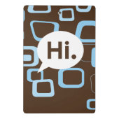 Hallo. Mini Klemmbrett (Rückseite)